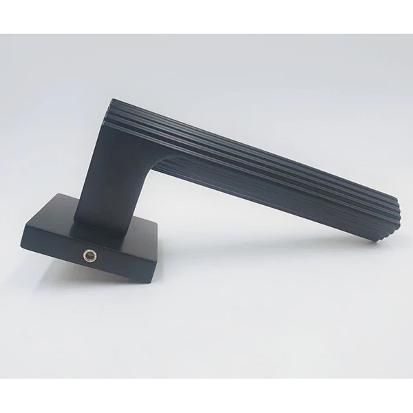 Internal Black Lever Privacy Square Door Handle