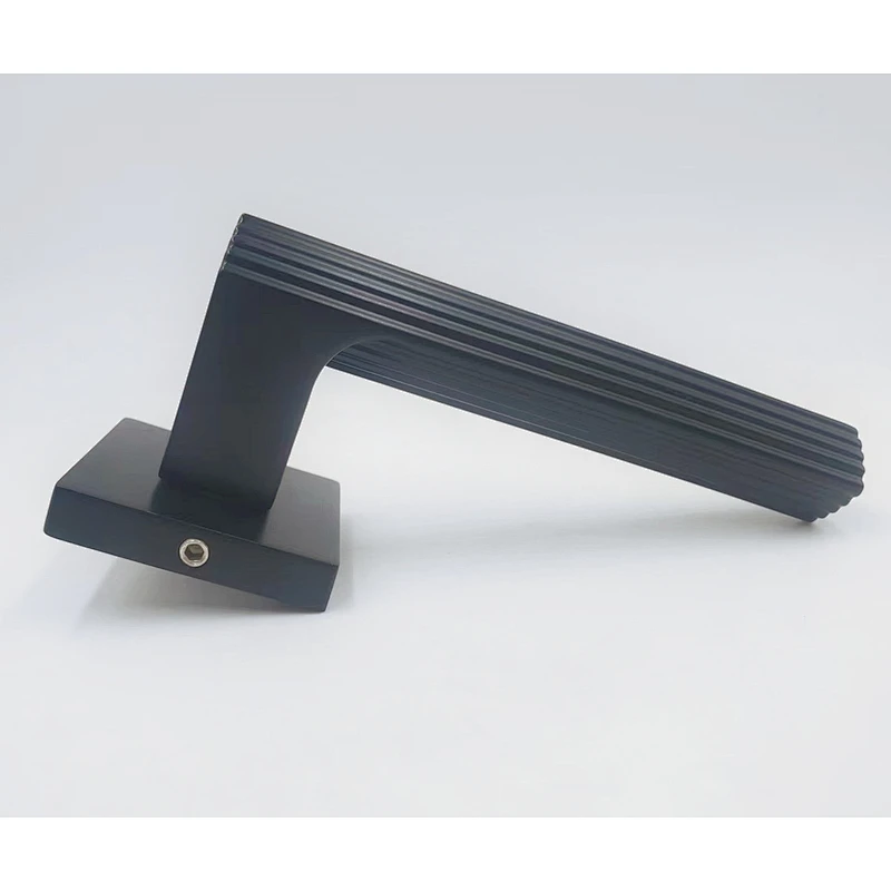 Internal Black Lever Privacy Square Door Handle